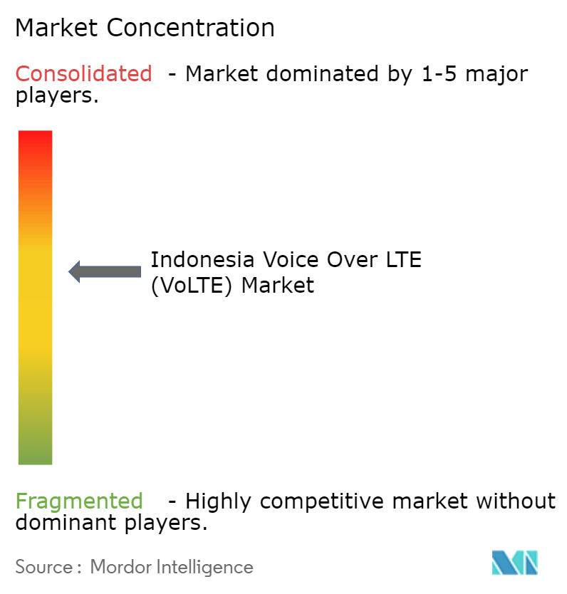 Indonesia Voice Over LTE Market Concentration